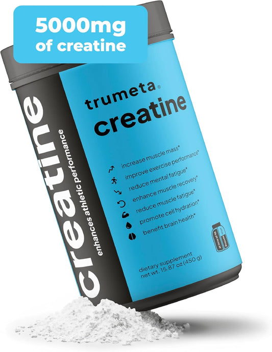 Vegan Creatine Monohydrate Powder for Maximized Workouts, Recovery & Muscle Growth - Pure Supplement for All-Day Energy - 90 Servings