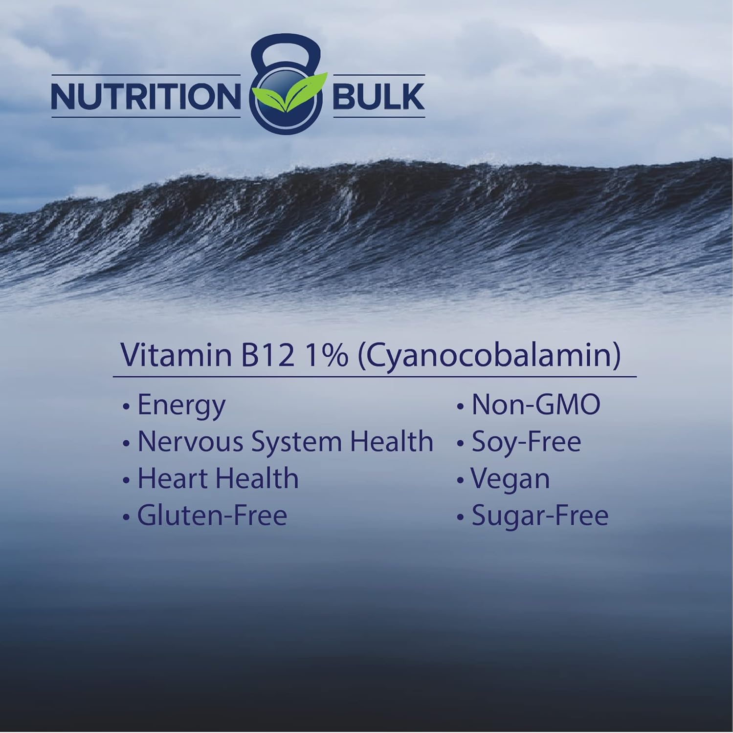 Vegan Cyanocobalamin Powder for Energy and Nervous System Health - 500g