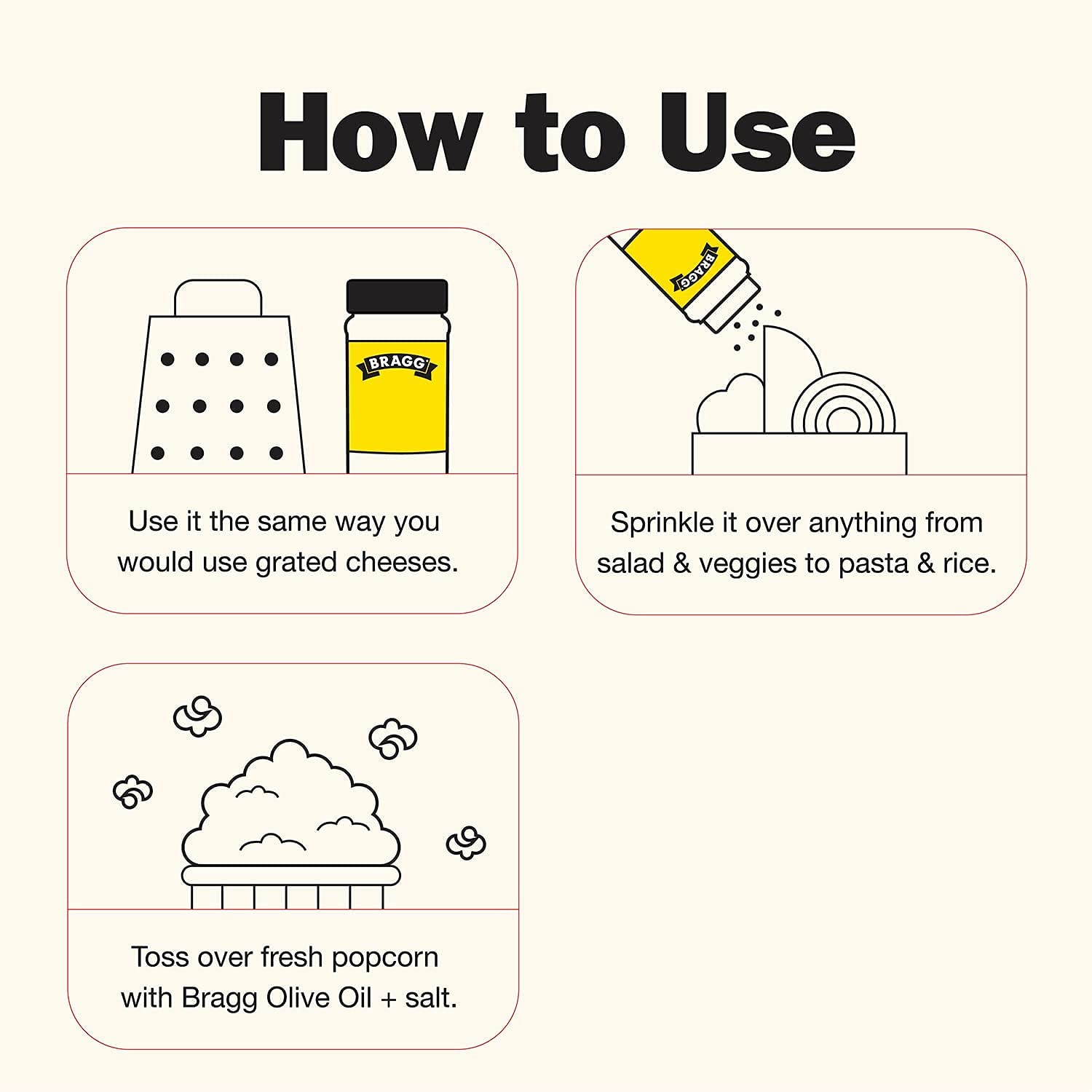 Vegan Dairy-Free Nutritional Yeast Flakes: Gluten-Free Protein-Rich Seasoning & Parmesan Cheese Substitute - Bragg Premium Quality