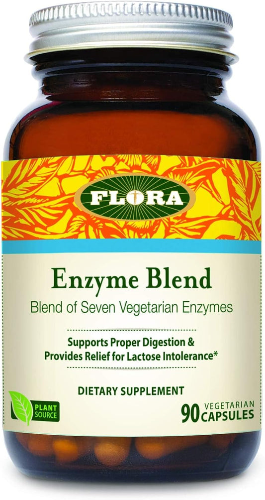 Vegan Digestive Enzyme Blend - Udo's Choice Flora Health, 90 Vegetarian Capsules