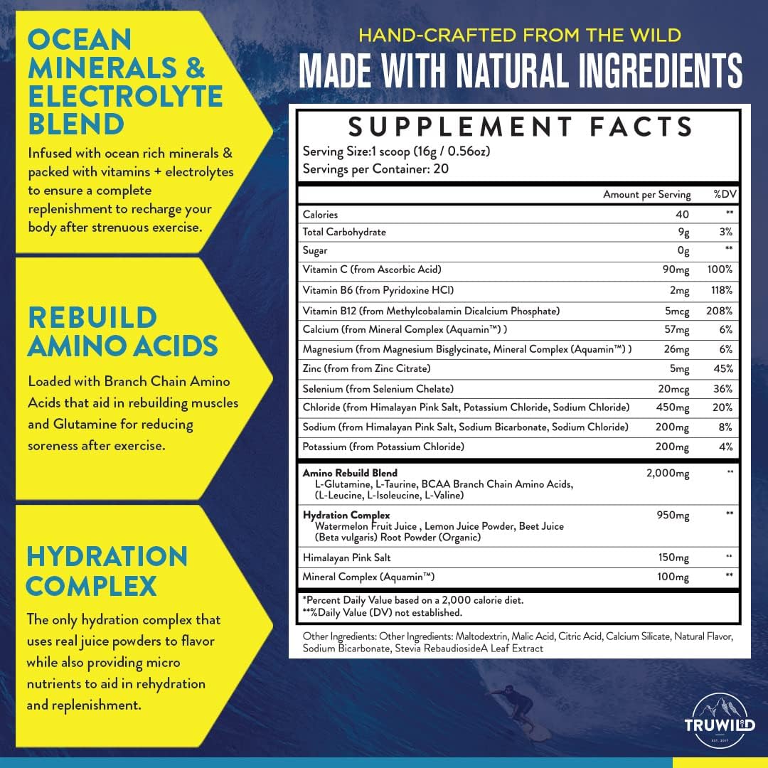 Vegan Electrolyte & Amino Acid Powder with Magnesium for Post-Workout Recovery - Passionfruit Guava Flavor