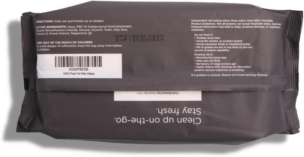 Vegan Fiber Supplement and Eco-Friendly Wipes for Cleanliness - 120 Capsules + 48 Count Stay Ready Wipes