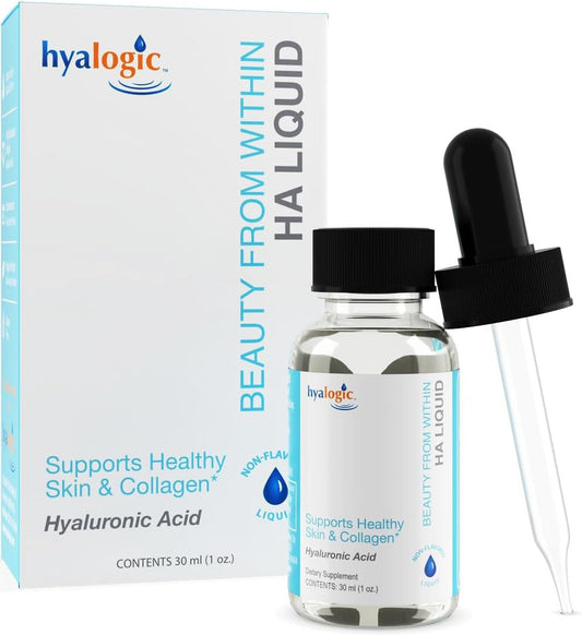 Vegan-Friendly Hyaluronic Acid Liquid Supplement for Daily Skincare - 30 ml Dietary Supplement for Beauty