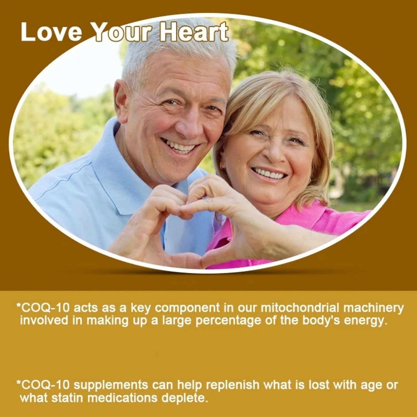 Vegan Gluten-Free CoQ10 Supplement for Heart Health, Stamina, and Brain Function - 120 Servings