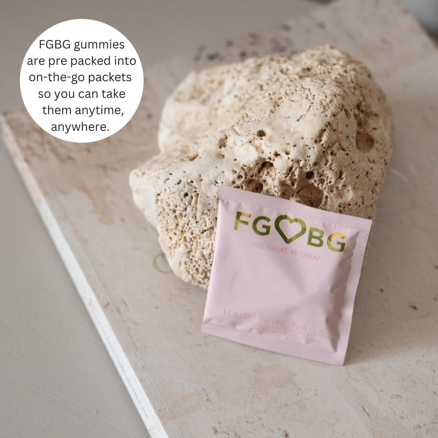 Vegan Hair, Skin, Nails Gummies - Strawberry Flavor | Supports Healthy Hair, Nails & Skin | 30-Day Supply