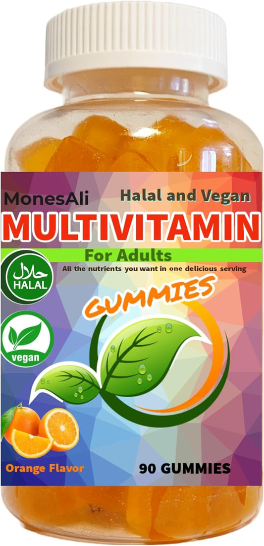 Vegan Halal Multivitamin Gummies for Men and Women - Daily Supplement