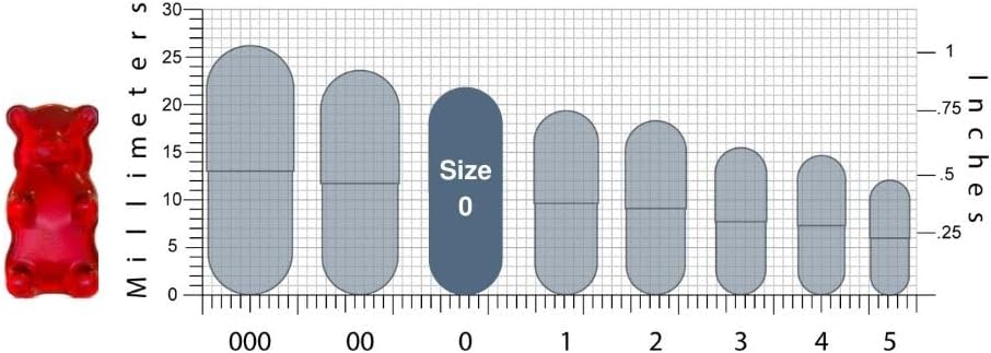 Vegan HPMC Size 0 Empty Capsules - 500 Count Vegetarian Capsules - Fillable Vegetable Pill Capsules - Halal Kosher Hypromellose - for Capsule Filling Tray