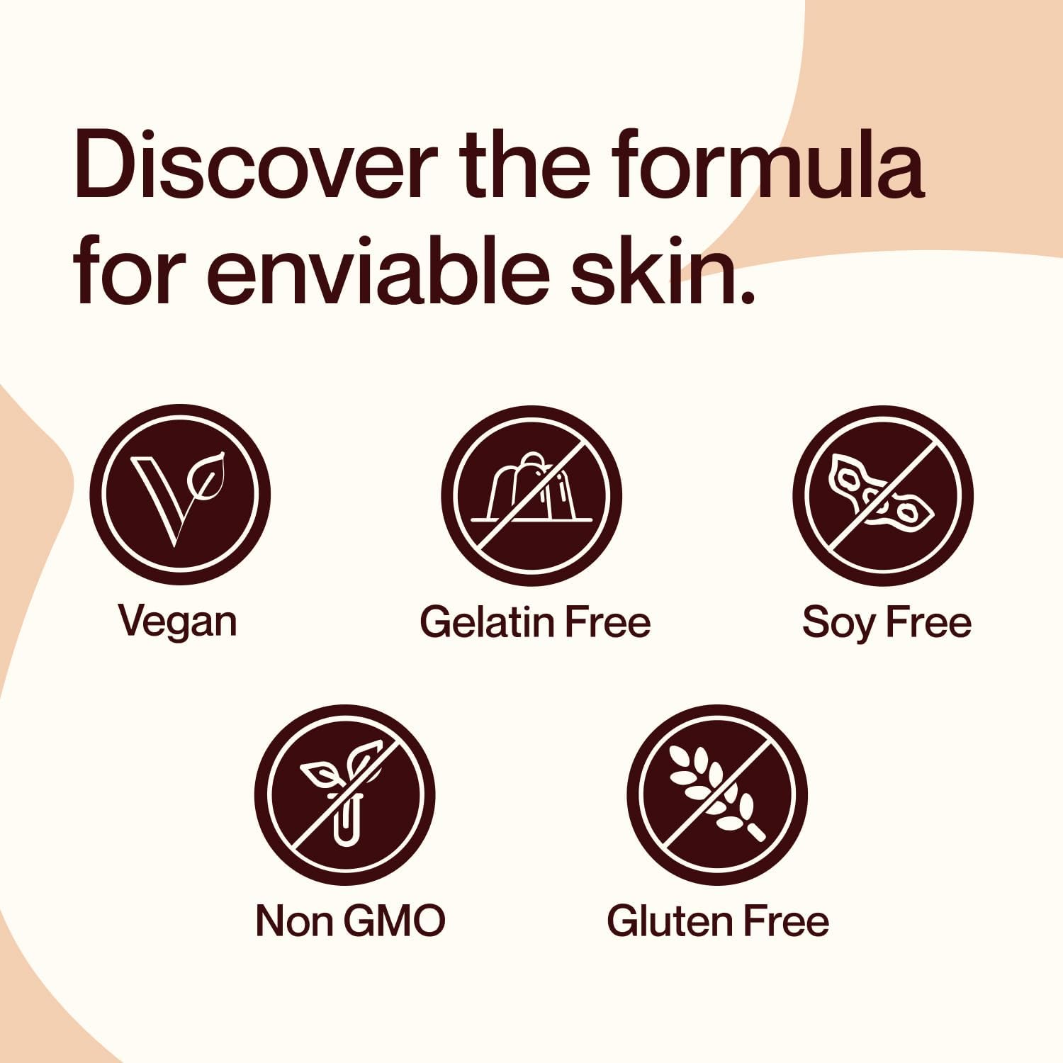 Vegan Hyaluronic Acid & Vitamin C Gummies for Bright, Dewy Skin - Non-GMO, Gelatin-Free, Orange Flavor - 30-Day Supply