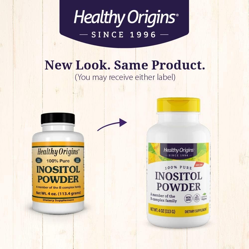 Vegan Inositol Powder for Skin, Hair & Nails - B8 Vitamin Supplement - 113.4g - Gluten-Free & Non-GMO - B Complex Family