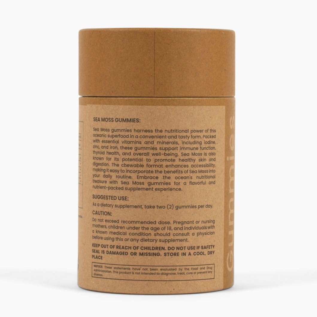 Vegan Jamaican Sea Moss and Apple Cider Vinegar Gummies for Immune Support