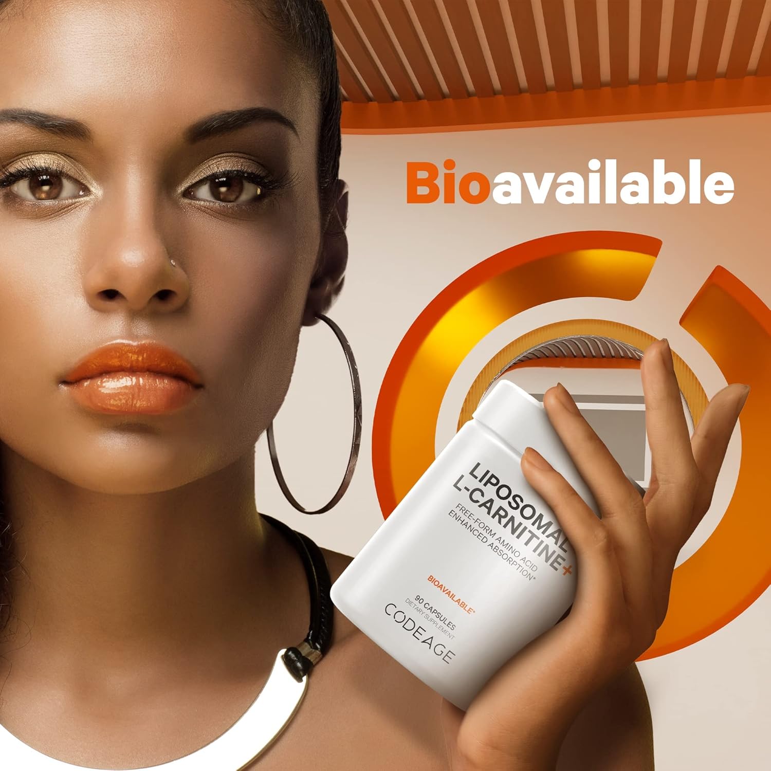 Vegan Liposomal L-Carnitine+ Supplement with 500mg L-Tartrate - Non-GMO, Gluten-Free, 90 Capsules