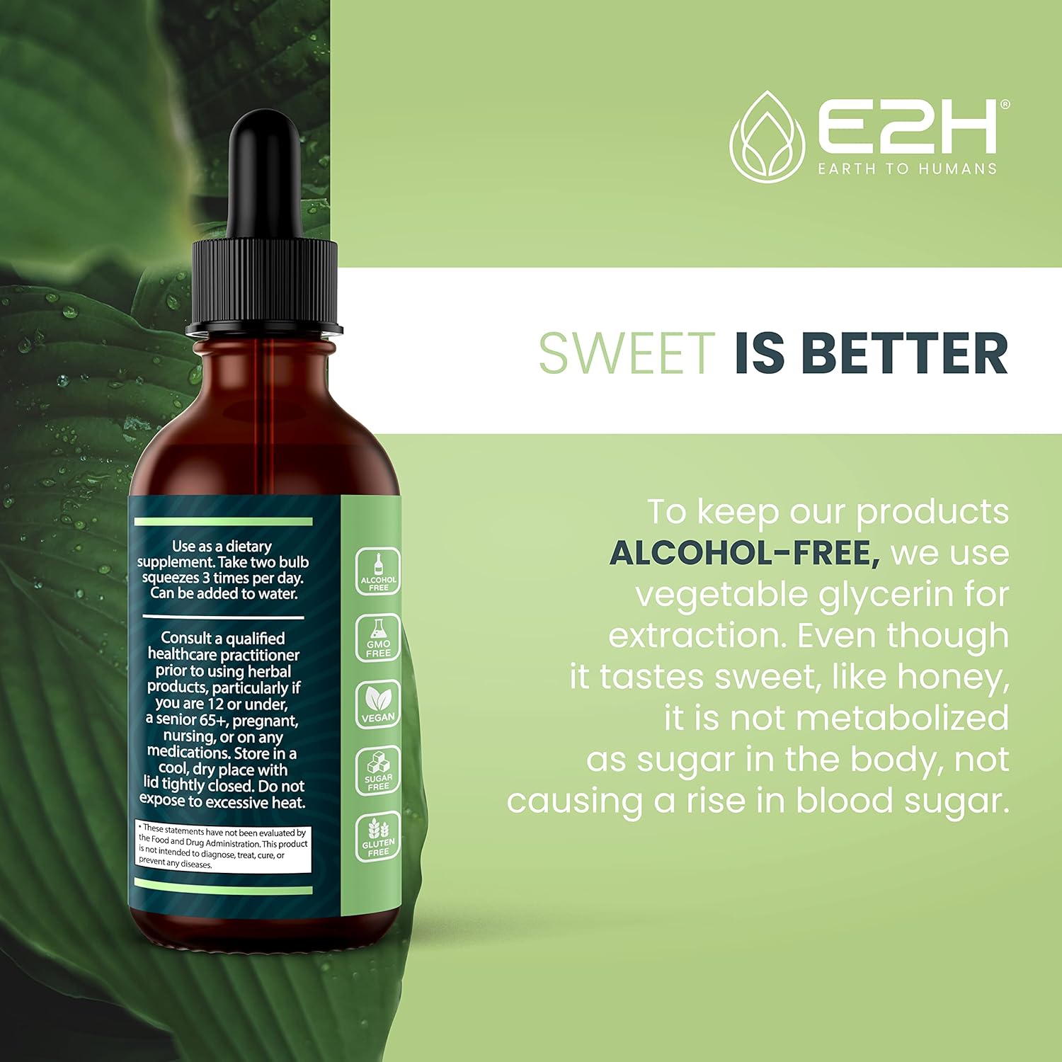 Vegan Liquid Chlorophyll and Ashwagandha Drops Bundle - 2 Fl Oz Each (4 Fl Oz Total) - Non-GMO, Earth to Humans
