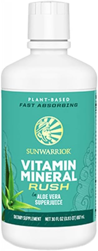 Vegan Liquid Multivitamin Supplements with Aloe Vera for Men and Women | Plant-Based Energy & Immune Support | Gluten, Sugar, Dairy Free | 30 Fl Oz