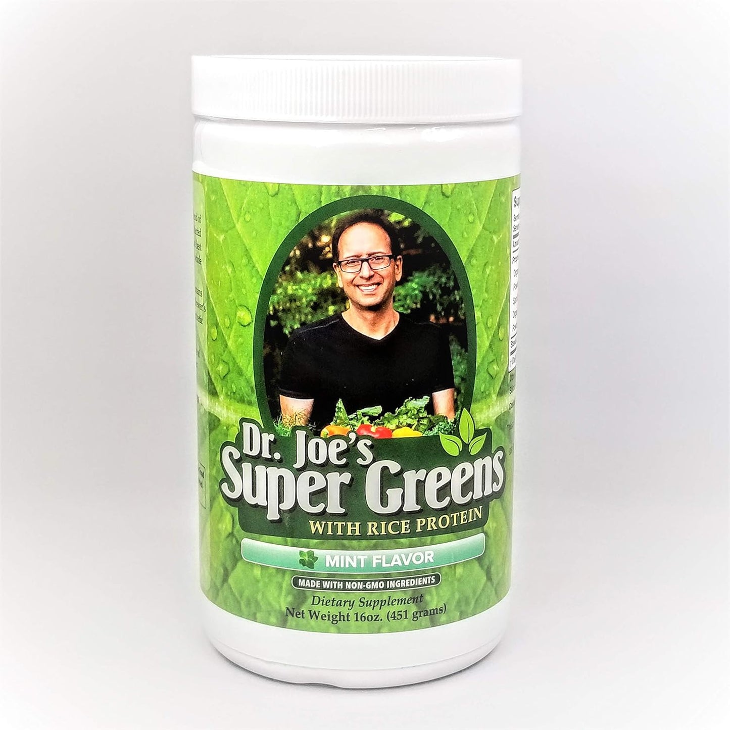 Vegan Mint Superfood Powder with Rice Protein - Dr. Joe's Super Greens