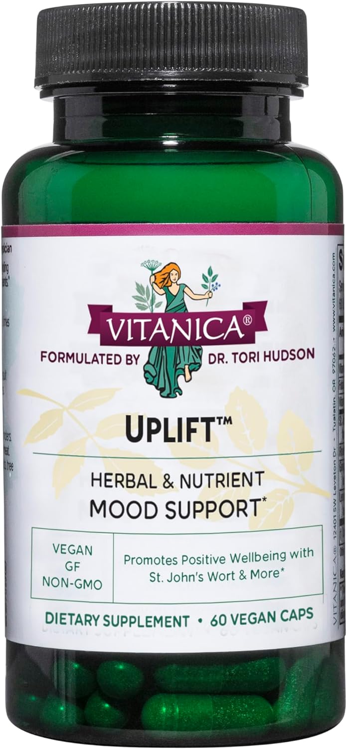 Vegan Mood and Emotional Support Supplement, 60 Capsules by Vitanica Uplift