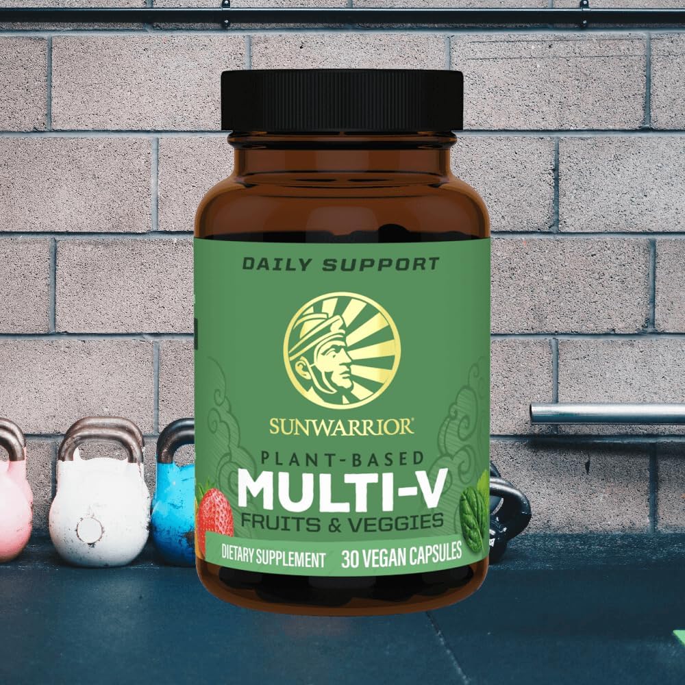 Vegan Multivitamin Capsules for Men & Women with Vitamin D, C, E, B Complex from Whole Foods - Gluten-Free & Raw Formula - 30ct