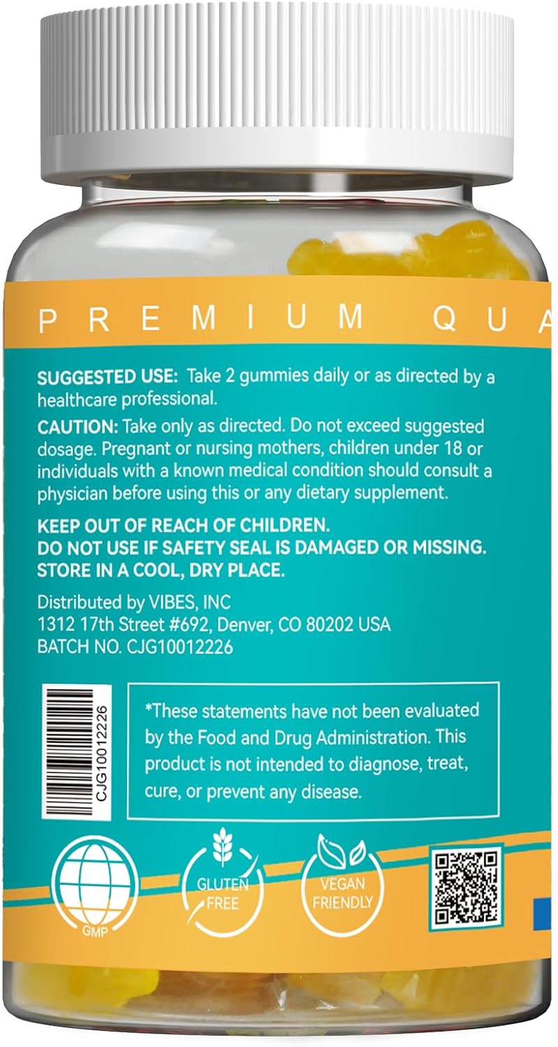 Vegan Multivitamin Gummies for Adults - 60 Count, Daily Nutritional Support for Men & Women