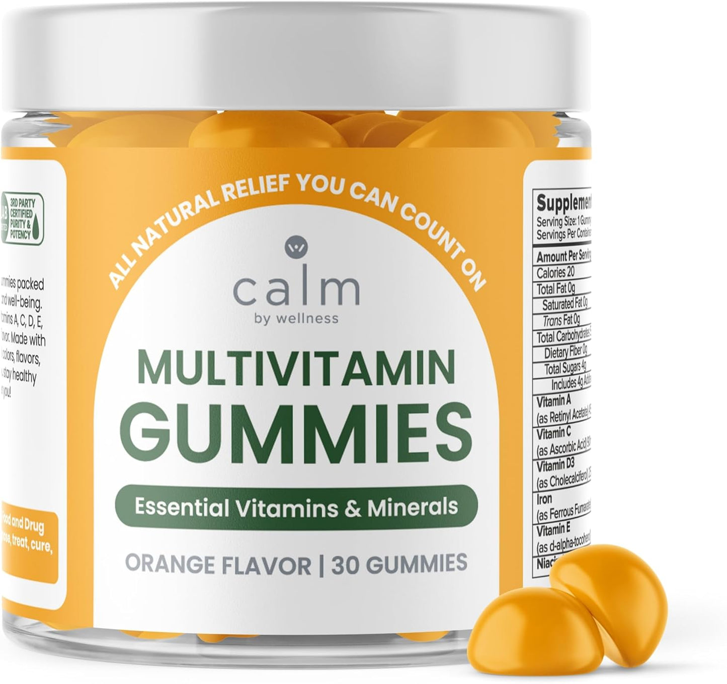 Vegan Multivitamin Gummy with Antioxidant Vitamins for Overall Health - Calm by Wellness