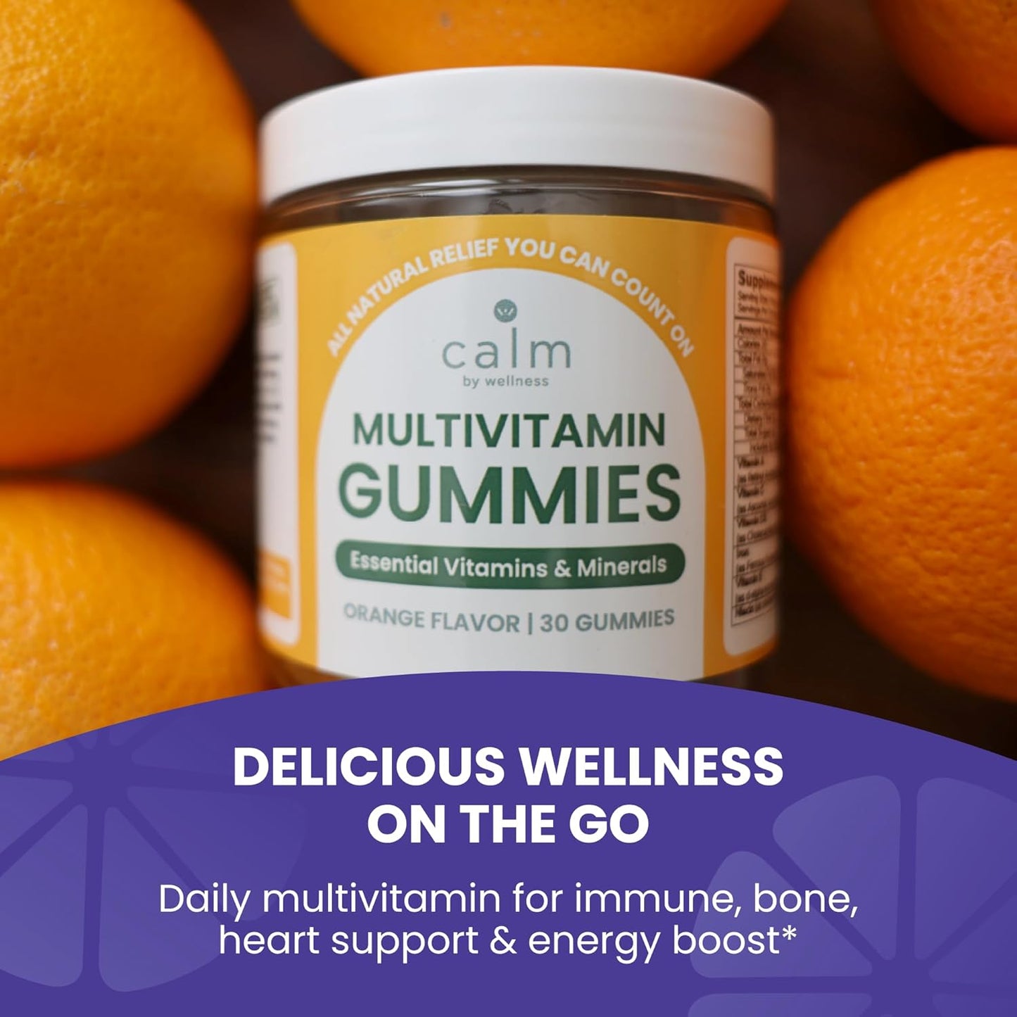 Vegan Multivitamin Gummy with Antioxidant Vitamins for Overall Health - Calm by Wellness