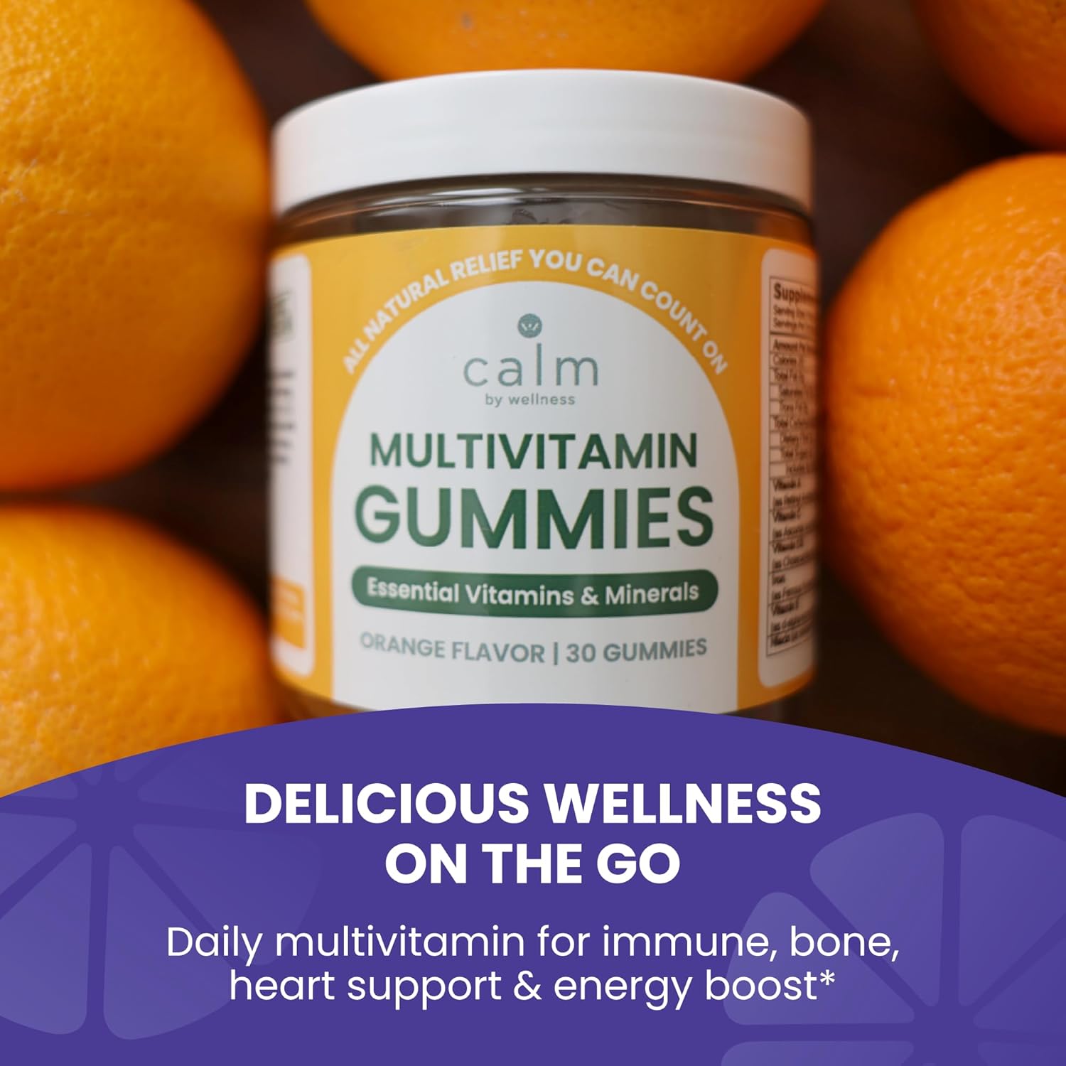 Vegan Multivitamin Gummy with Antioxidant Vitamins for Overall Health - Calm by Wellness