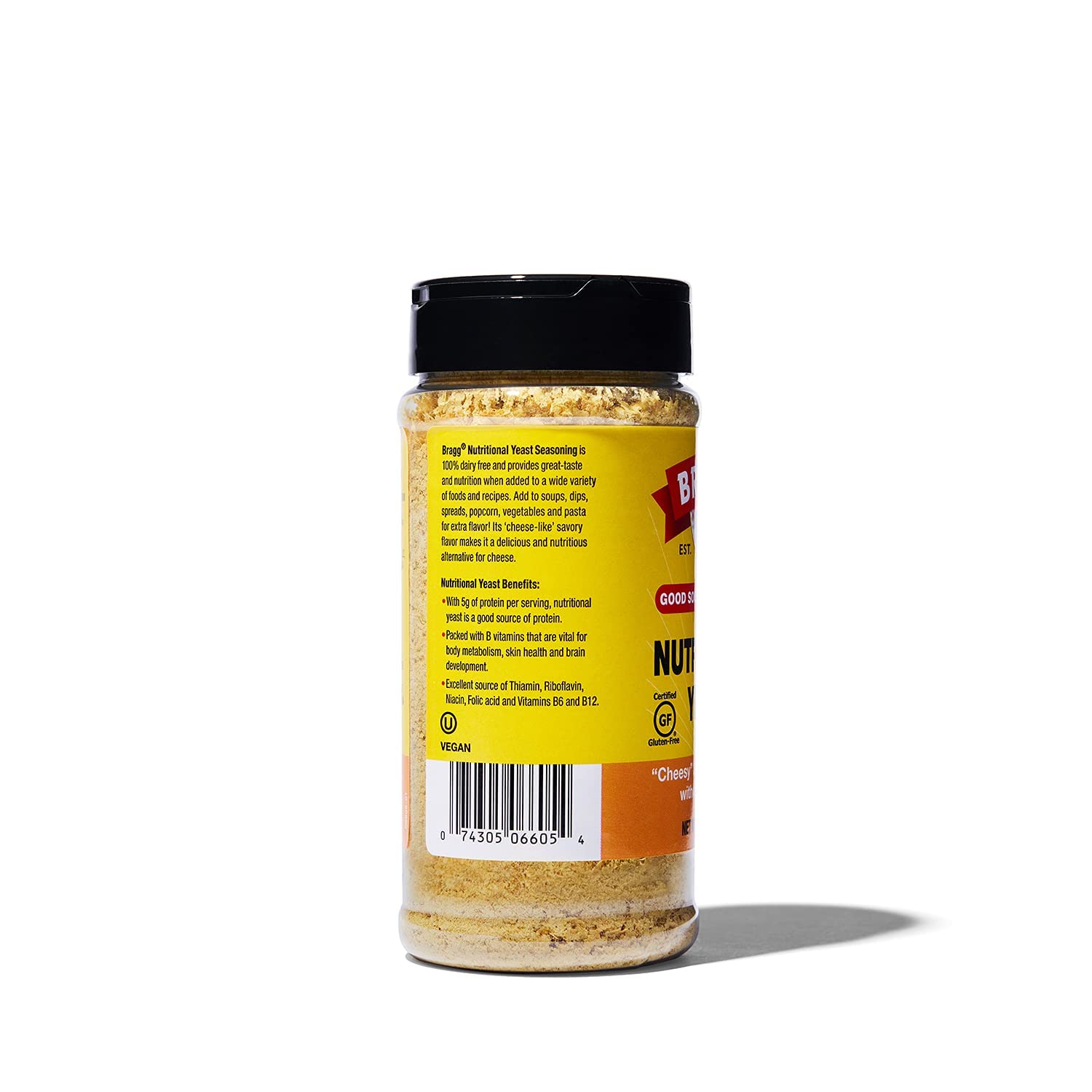 Vegan Nutritional Yeast Seasoning: Gluten-Free Cheese Flakes, High Protein & Vitamin Content, Parmesan Substitute - Non-GMO, 3-Pack, 4.5oz