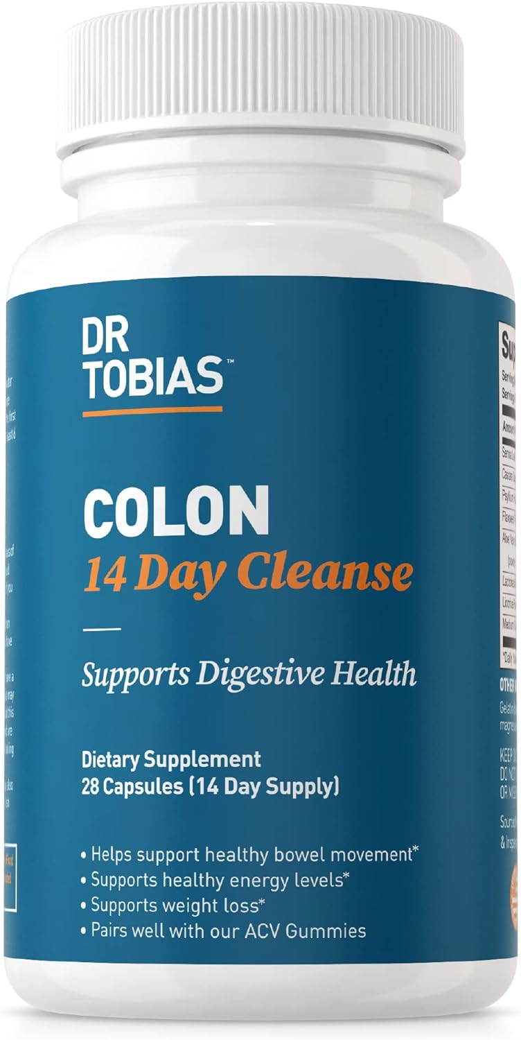 Vegan Omega 3 Algae Oil with Colon Cleanse for Digestive Health & Immune Support