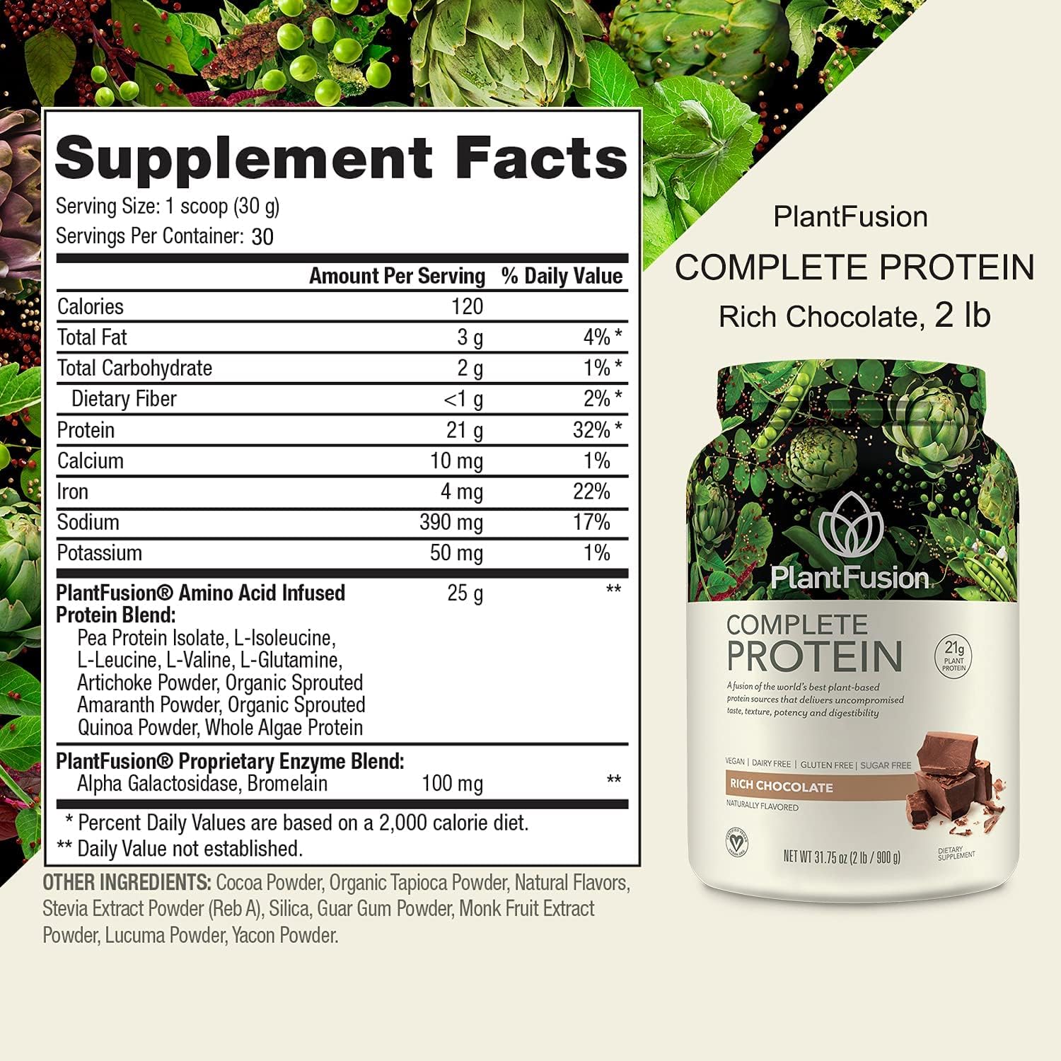Vegan PlantFusion Bundle: Complete Protein & Meal, Chocolate & Vanilla, Dairy/Gluten/Soy Free, Allergy-Friendly, Digestive Enzymes, Dietary Supplement