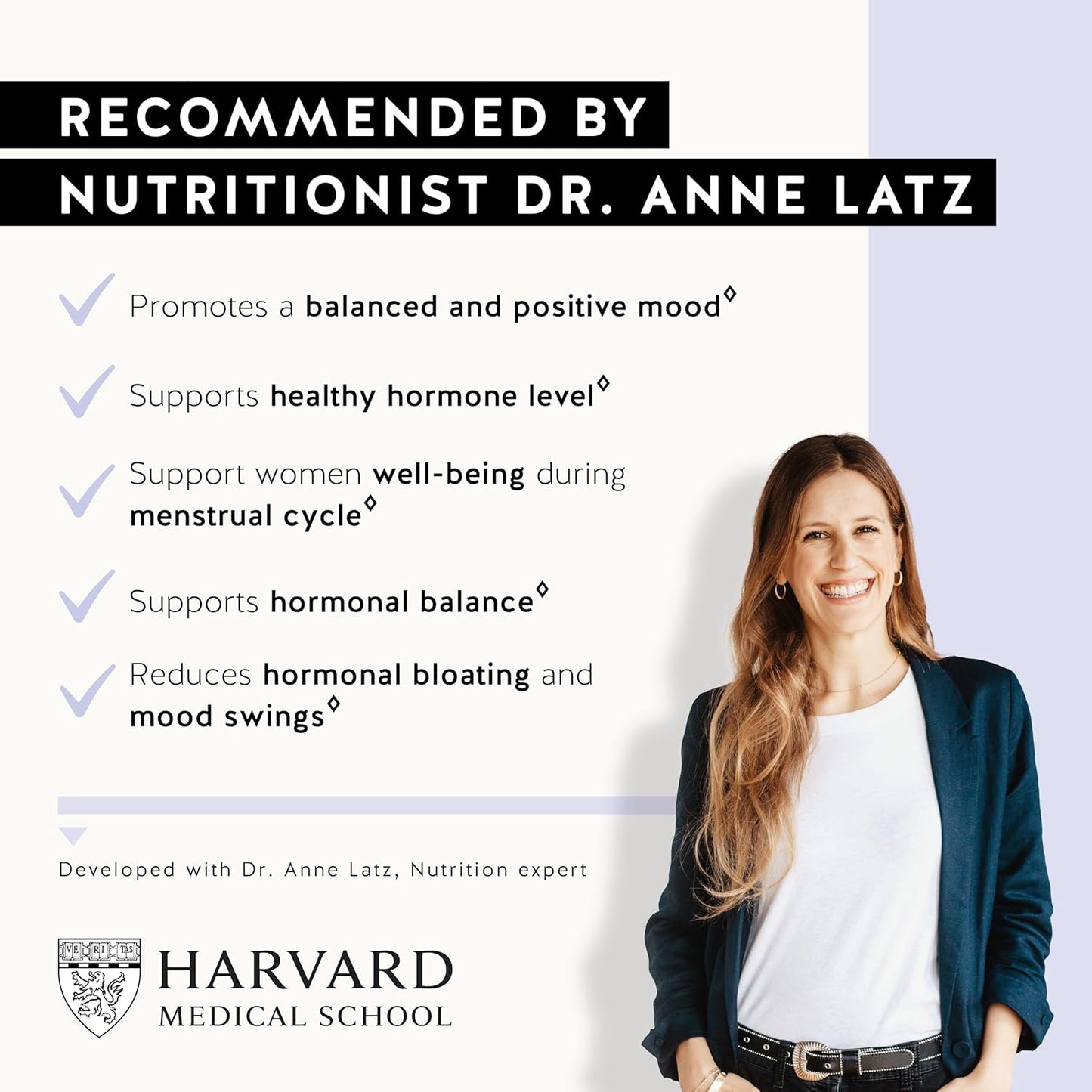 Vegan PMS Relief Gummies with Vitamin B6 & Lemon Balm for Women - Bears with Benefits Menstrual Support Supplement, 60 Gummies