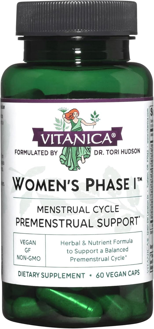 Vegan Premenstrual Support: Vitanica Women's Phase I, 60 Capsules