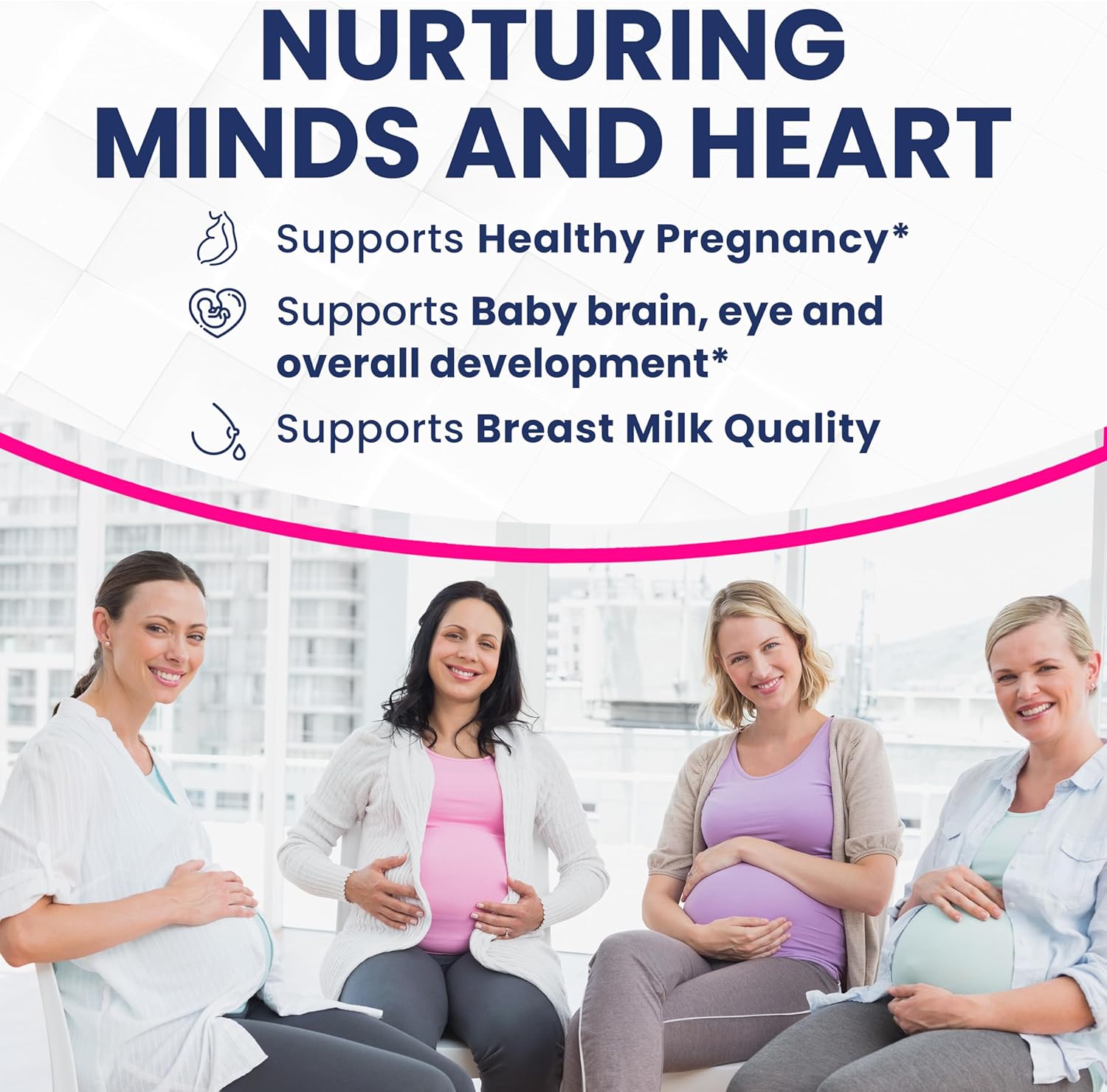 Vegan Prenatal DHA Supplements - 800mg DHA DPA Plant Based Omega 3 - Supports Baby Brain and Eye Development - Optimal Mom and Baby Health - No Fish Oil