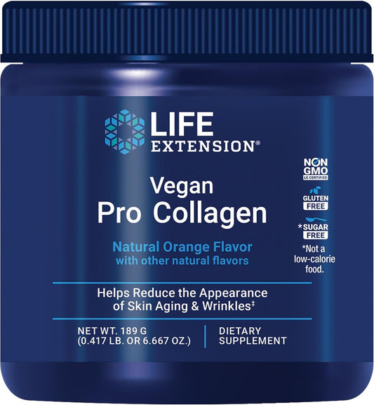 Vegan Pro Collagen Supplement for Skin Health Support with Amino Acids and Vitamin C - 30 Servings