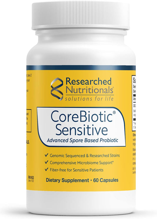 Vegan Probiotic Supplement for Low FODMAP Diet - Supports Gut Health & Microbiome - Researched Strains - 60 Capsules