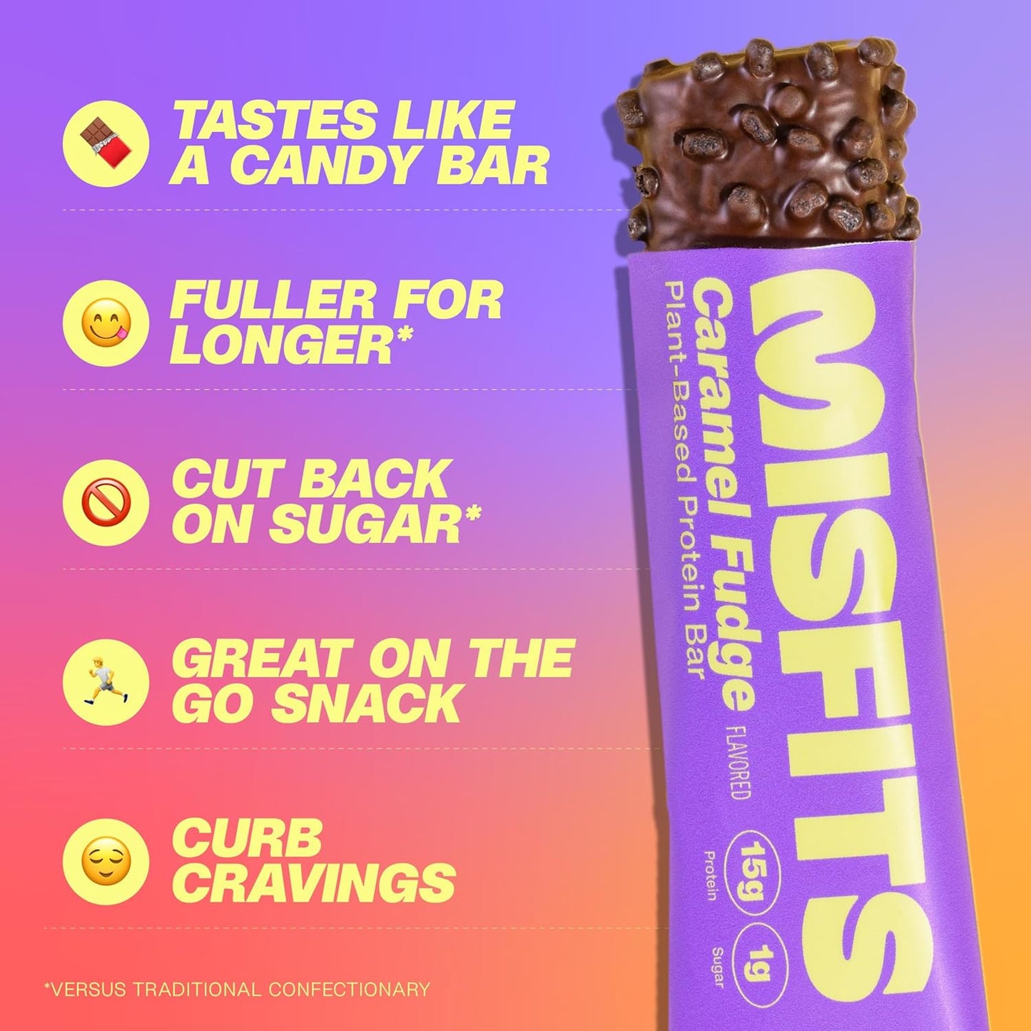 Vegan Protein Bars Variety Pack - New Recipe | Plant Based, Low Sugar & Carb, High Fiber Snacks | 5 Bars (1 of Each Flavor) for Sampling
