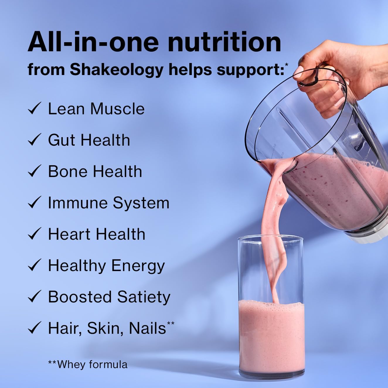 Vegan Protein Powder with 0g Added Sugar for Slimming Formula and Muscle Support - Gluten-Free Superfood Shake with Stress Management Benefits - Vanilla Flavor (30 Servings)