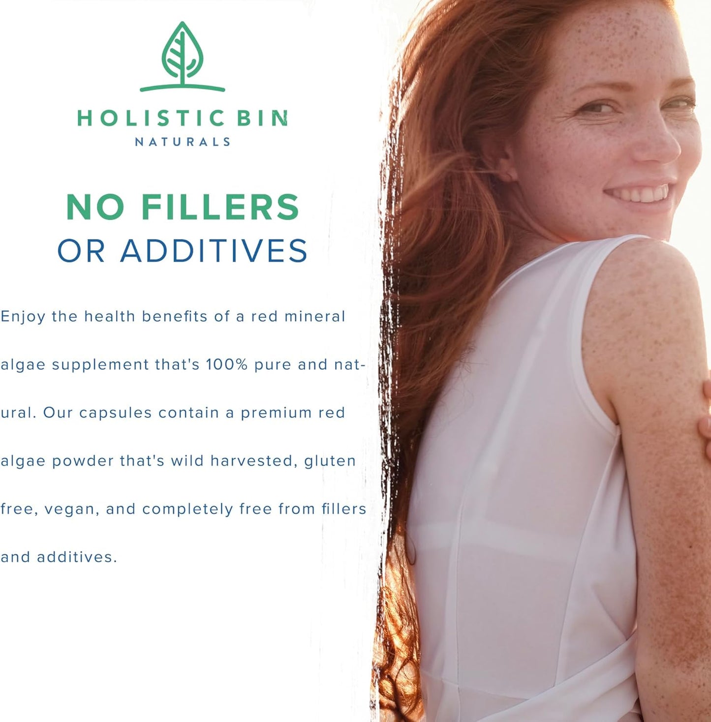 Vegan Red Marine Algae Capsules - Gluten Free, Wild Harvested with Omega 3 - 40 Capsules