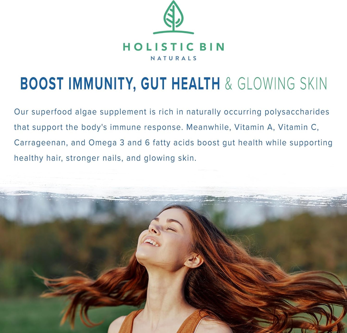 Vegan Red Marine Algae Capsules - Gluten Free, Wild Harvested with Omega 3 - 40 Capsules