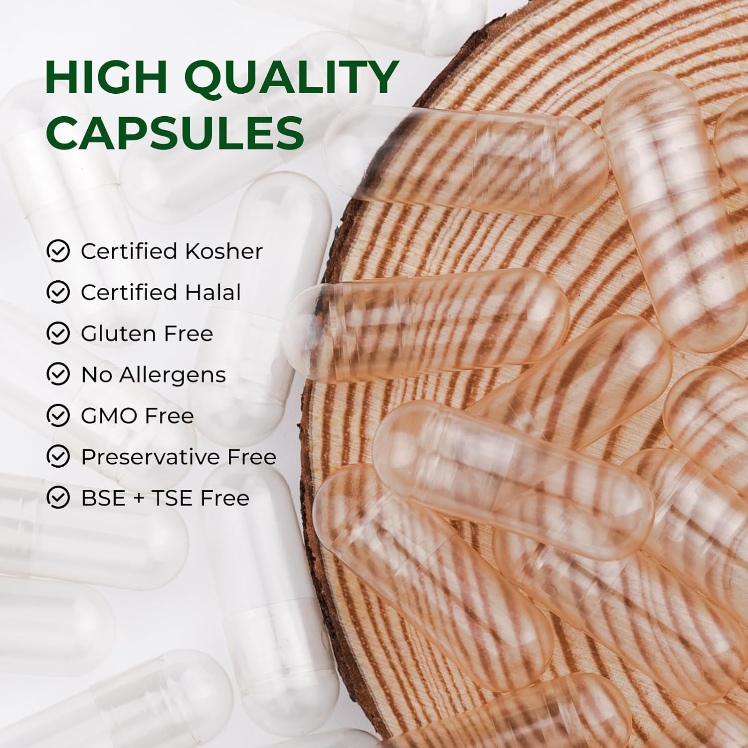 Vegan Size 0 Empty Capsules Filling Kit - 1,000 Caps + 1,000 Bodies, Plant Based, Gluten Free, Non-GMO, Halal Certified Supplement Making Kit for DIY Vegetarians