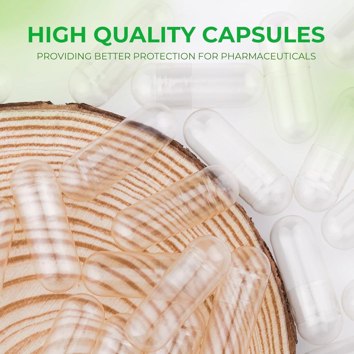 Vegan Size 000 Empty Capsules (1,000 Count) Plant Based Clear Caps Filling Kit with Spoons - Gluten Free, Non-GMO, Halal Certified