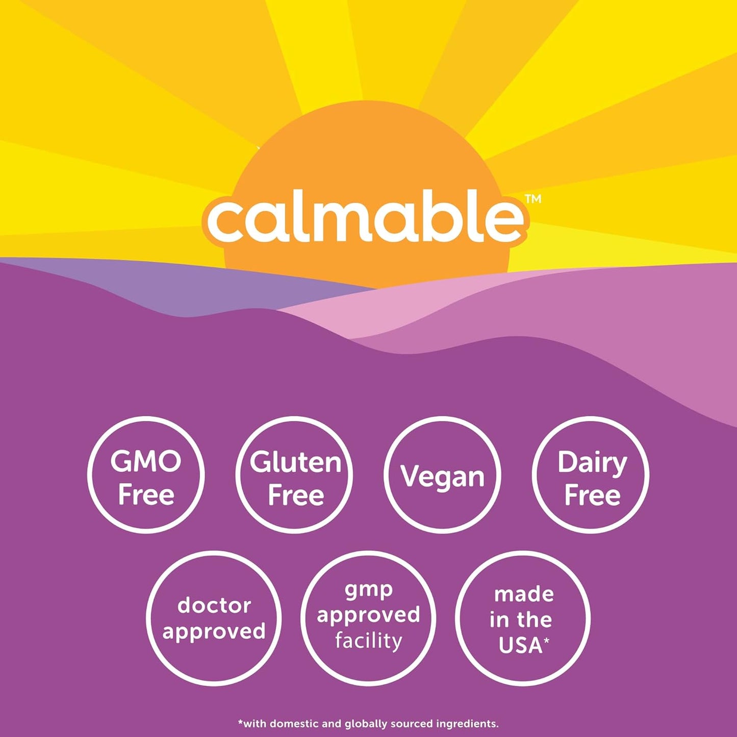 Vegan Stress Relief Capsules for Women with GABA, 5-HTP, Ashwagandha - Vitamin Dietary Supplement - 60 Count