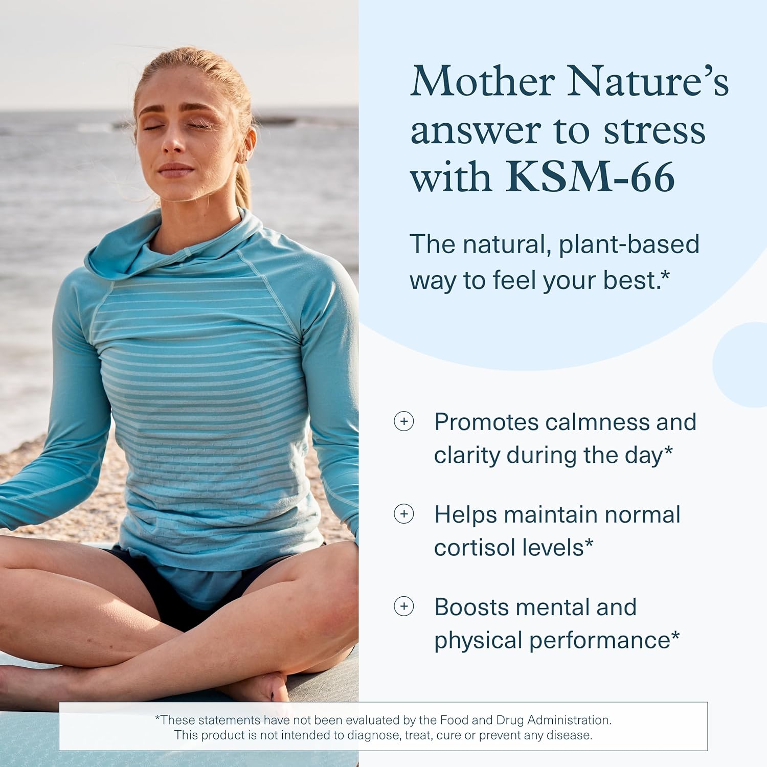 Vegan Stress Support Gummies with Ashwagandha, KSM-66, Ginger Extract, Blueberry - Low Sugar, Gluten-Free