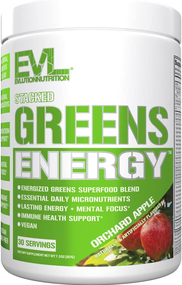 Vegan Super Greens Powder with Multivitamin for Energy & Immune Support