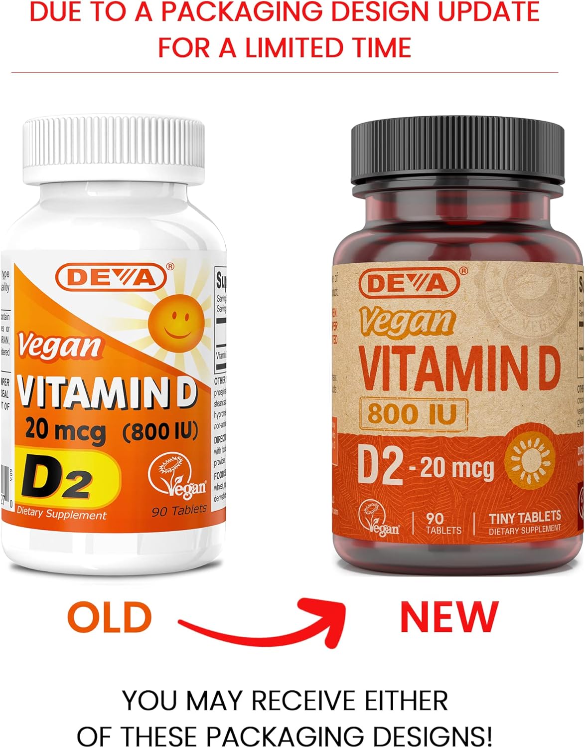 Vegan Vitamin D2 800 IU Supplement, Ergocalciferol Tablets, Animal Ingredient-Free, 90 Count