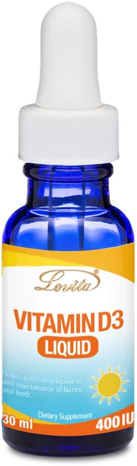 Vegan Vitamin D3 Liquid Drops - 1000 Servings, 400 IU per Serving, Ideal for Infants, Babies & Adults, Supports Healthy Bones & Teeth - 1 Fl Oz