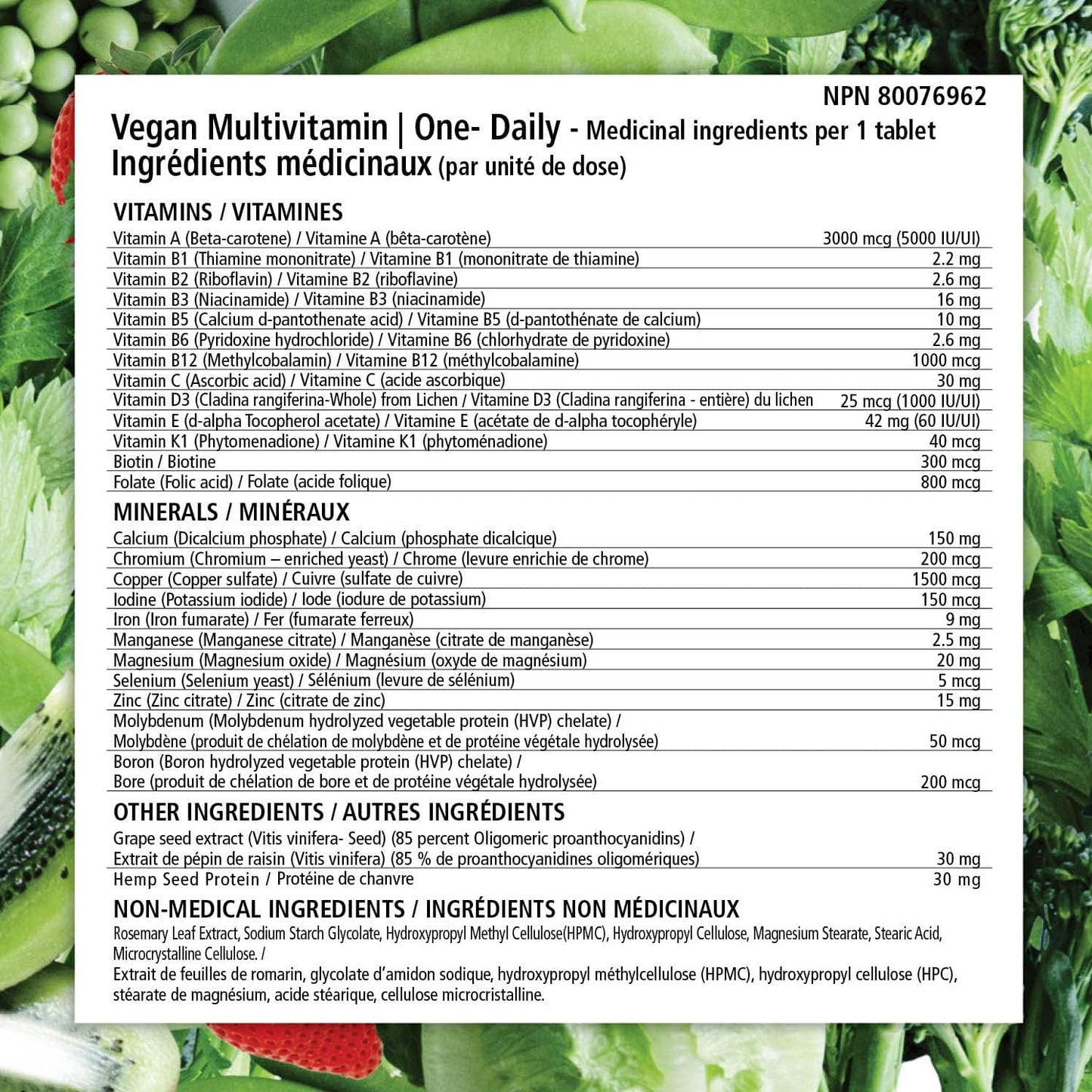 VEGANLY Vitamins One-Daily Vegan Multivitamin - 90 Veg Tablets, High Potency B12 & D3, 26 Essentials for Plant-Based Diets.