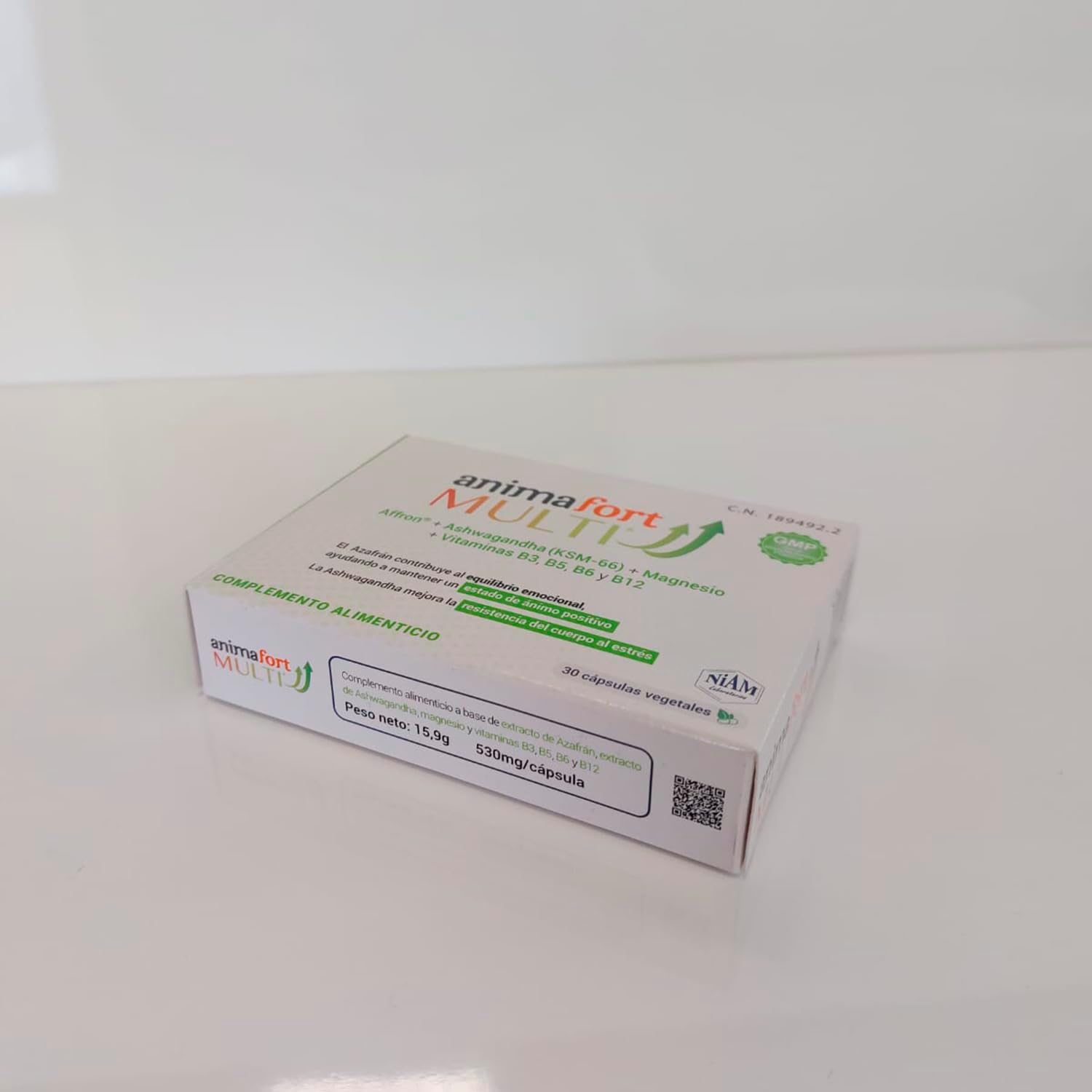 Vegetable Capsules with Affron, 5-HTP, Magnesium, and B Vitamins for Mood Support