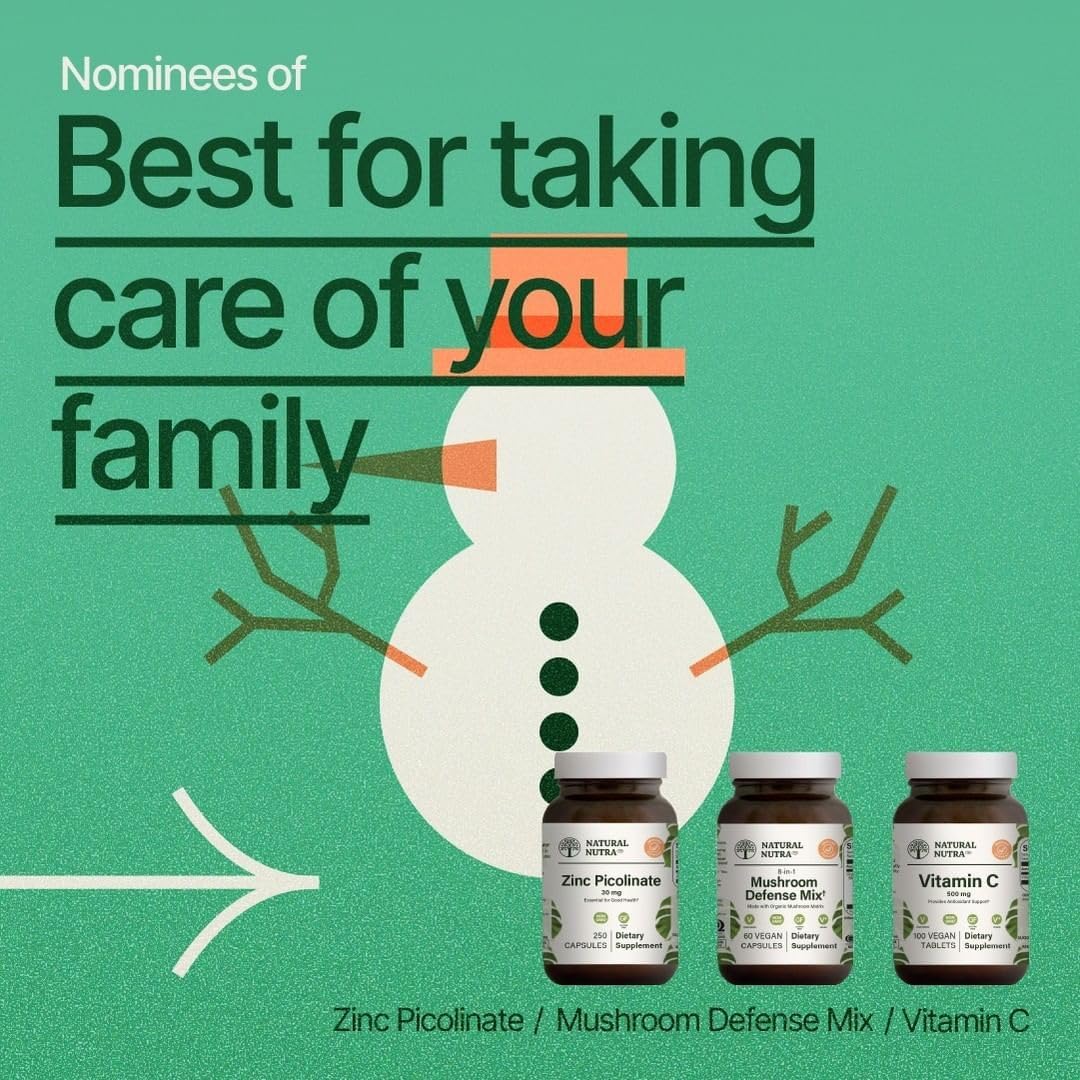 Vegetable Source Vitamin C Supplement for Kids and Adults, Immune and Bone Health Support, Skin and Heart Protection, 500 mg, 50 Vegan Wafers