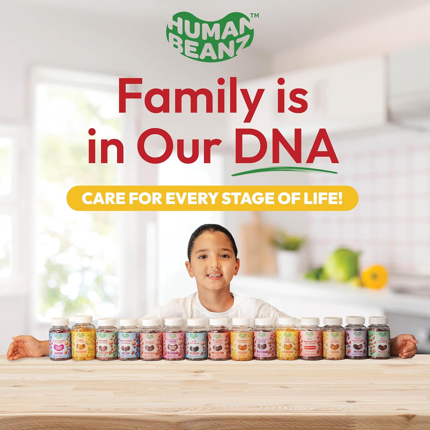 Vegetarian Apple Blast Jelly Bean Gummies with Apple Cider Vinegar, Ginger, and The Mother - 120 Count for Digestive Health Support