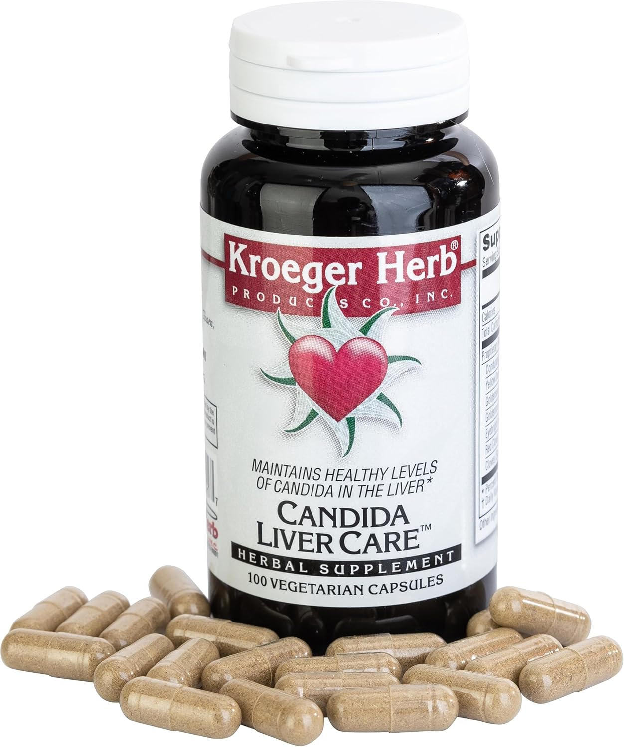 Vegetarian Candida Liver Care Supplement - 100 Capsules by Kroeger Herb - BoostGo Australia