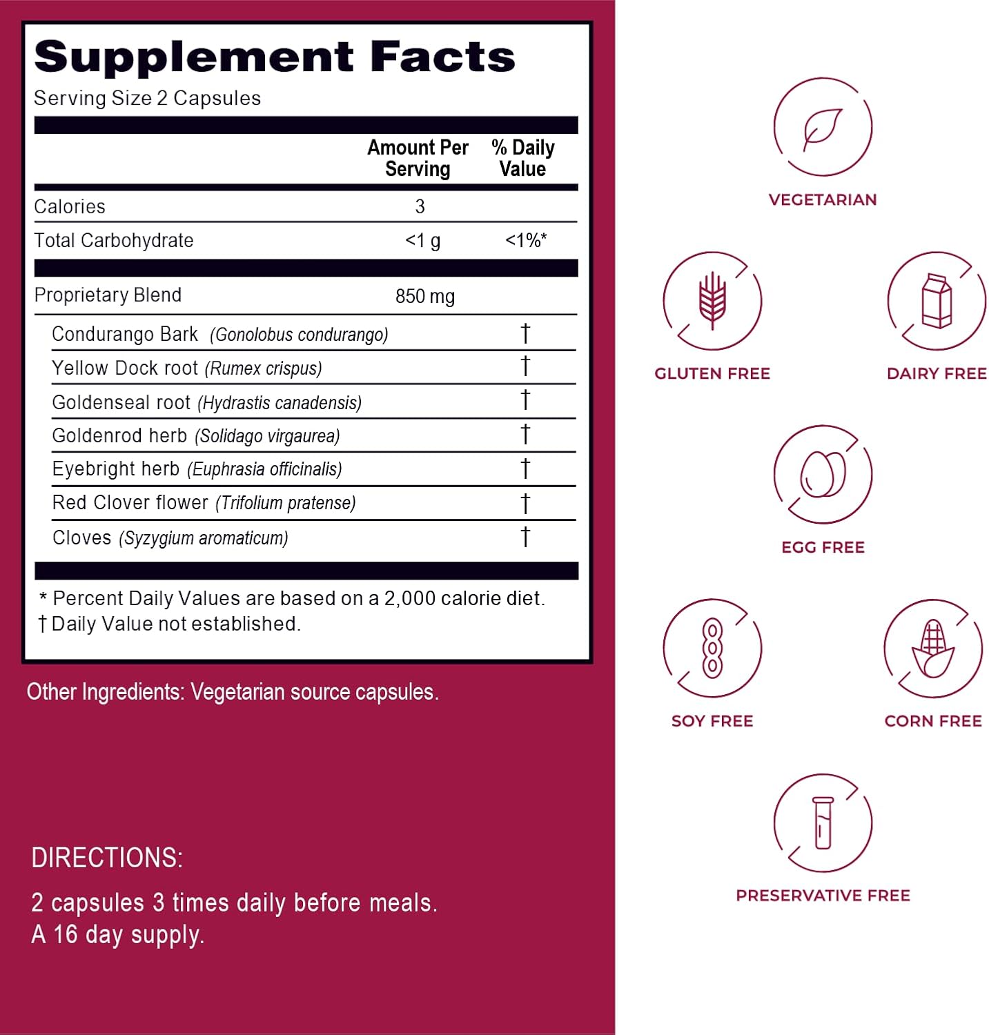 Vegetarian Candida Liver Care Supplement - 100 Capsules by Kroeger Herb - BoostGo Australia