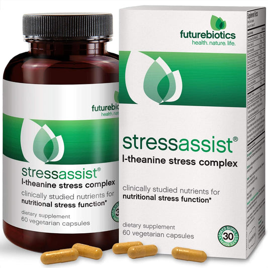 Vegetarian Capsules Futurebiotics StressAssist 60 Count for Stress Relief